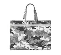 EZDLOWVBA Digital Camo Print Canvas Tote File Bag Suitable For Studying, Traveling, Traveling, Commuting, Etc.