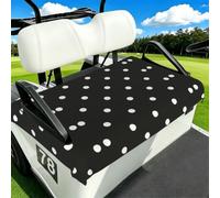 EZDLOWVBA Dot Black & White Print Golf Cart Seat Covers Club Car Seat Blanket Protector Golf Cart Accessory Decoration Fits Most Club Cars Golf Carts