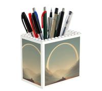 EZDLOWVBA Dune Print Personalised Building Blocks Pencil Holder For Office School And Home Creative Craft Decorations Desk Decor Mini Building Block Toy(1pcs)