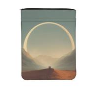 EZDLOWVBA Dune Print Protective Book Sleeve, Waterproof Book Cover Pouch, Portable Book Pouch for Paperback Hardcover, Book Lovers Gift