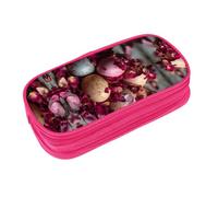 EZDLOWVBA Easter Eggs Piled with Rose Print Pencil Cases Boys Girls Lovely Pencilcase with Zip Organizer for Students Pencil Case for Daughter Son Desk Pencil Pouch
