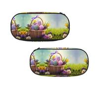 EZDLOWVBA Eggs Print Pencil Cases Boys Girls Lovely Pencilcase with Zip Organizer for Students Pencil Case for Daughter Son Desk Pencil Pouch