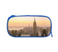 EZDLOWVBA Empire State Building Print Pencil Cases Boys Girls Lovely Pencilcase with Zip Organizer for Students Pencil Case for Daughter Son Desk Pencil Pouch