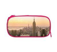 EZDLOWVBA Empire State Building Print Pencil Cases Boys Girls Lovely Pencilcase with Zip Organizer for Students Pencil Case for Daughter Son Desk Pencil Pouch