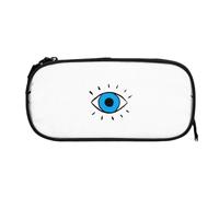 EZDLOWVBA Evil Eye Print Pencil Cases Boys Girls Lovely Pencilcase with Zip Organizer for Students Pencil Case for Daughter Son Desk Pencil Pouch