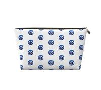 EZDLOWVBA Evil Eyes Print Makeup Bag Cosmetic Bag for Purse Travel Make Up Organizer for Handbag,Waterproof Beauty Pouch for Women and Girls