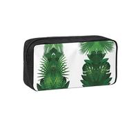 EZDLOWVBA Exotic Fantasy Hawaiian Tropical Palm Leaves Print Portable Student Kids Pencil Case Pen Bag Durable Stationery Pouch,Capacity Bag Pouch Holder