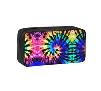 EZDLOWVBA Exotic Tribe Tie Dye Style Print Portable Student Kids Pencil Case Pen Bag Durable Stationery Pouch,Capacity Bag Pouch Holder