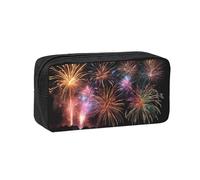 EZDLOWVBA Explosion Firework 3D Print Pencil Case for Boys Girls Secondary School Pen Holder for Kids Girls Pen Pouch Pencil Bag Office College Stationery