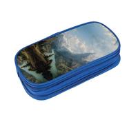 EZDLOWVBA Famous Mountains Print Pencil Cases Boys Girls Lovely Pencilcase with Zip Organizer for Students Pencil Case for Daughter Son Desk Pencil Pouch