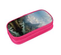 EZDLOWVBA Famous Mountains Print Pencil Cases Boys Girls Lovely Pencilcase with Zip Organizer for Students Pencil Case for Daughter Son Desk Pencil Pouch