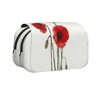 EZDLOWVBA Flowers Blooms Print Pencil Case Large Capacity Pen Pouch Pencil Bag with 2 Compartments Pen Holder Organizer Stationery Bag