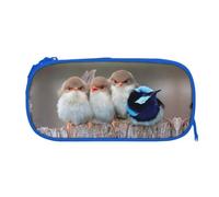 EZDLOWVBA Four Birds Print Pencil Cases Boys Girls Lovely Pencilcase with Zip Organizer for Students Pencil Case for Daughter Son Desk Pencil Pouch