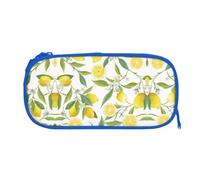 EZDLOWVBA Fresh Tropical Lemons Print Pencil Cases Boys Girls Lovely Pencilcase with Zip Organizer for Students Pencil Case for Daughter Son Desk Pencil Pouch