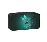 EZDLOWVBA Galaxy Animal Dragonfly Print Pencil Case for Boys Girls Secondary School Pen Holder for Kids Girls Pen Pouch Pencil Bag Office College Stationery