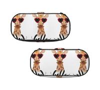 EZDLOWVBA Giraffe Print Pencil Cases Boys Girls Lovely Pencilcase with Zip Organizer for Students Pencil Case for Daughter Son Desk Pencil Pouch