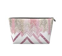 EZDLOWVBA Glittery Pretty Pattern Print Makeup Bag Cosmetic Bag for Purse Travel Make Up Organizer for Handbag,Waterproof Beauty Pouch for Women and Girls