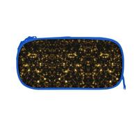 EZDLOWVBA Gold Black Print Pencil Cases Boys Girls Lovely Pencilcase with Zip Organizer for Students Pencil Case for Daughter Son Desk Pencil Pouch