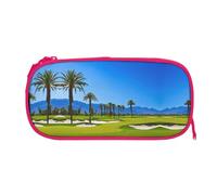 EZDLOWVBA Golf Course By The Sea Print Pencil Cases Boys Girls Lovely Pencilcase with Zip Organizer for Students Pencil Case for Daughter Son Desk Pencil Pouch
