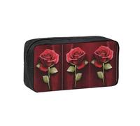 EZDLOWVBA Gothic Rose Print Portable Student Kids Pencil Case Pen Bag Durable Stationery Pouch,Capacity Bag Pouch Holder