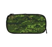 EZDLOWVBA Green Army Digital Camouflage Print Pencil Cases Boys Girls Lovely Pencilcase with Zip Organizer for Students Pencil Case for Daughter Son Desk Pencil Pouch