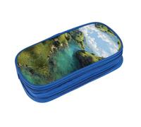 EZDLOWVBA Green Hills and Clear Waters Print Pencil Cases Boys Girls Lovely Pencilcase with Zip Organizer for Students Pencil Case for Daughter Son Desk Pencil Pouch
