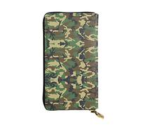 EZDLOWVBA Green Military Camo Print Women Wallets,Large Capacity Clutch Purse for Women Ladie Men Wallet Clearance Credit Card Holder Pu Handbag