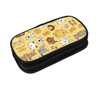 EZDLOWVBA Hairy Ferret Print Pencil Cases Boys Girls Lovely Pencilcase with Zip Organizer for Students Pencil Case for Daughter Son Desk Pencil Pouch