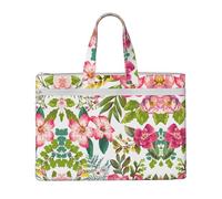 EZDLOWVBA Hibiscus Flowers Print Canvas Tote File Bag Suitable For Studying, Traveling, Traveling, Commuting, Etc.
