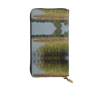 EZDLOWVBA Hunting Flying Wild Print Women Wallets,Large Capacity Clutch Purse for Women Ladie Men Wallet Clearance Credit Card Holder Pu Handbag