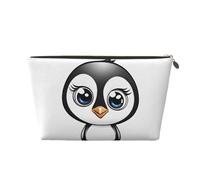 EZDLOWVBA I Love Penguins Print Makeup Bag Cosmetic Bag for Purse Travel Make Up Organizer for Handbag,Waterproof Beauty Pouch for Women and Girls