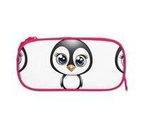 EZDLOWVBA I Love Penguins Print Pencil Cases Boys Girls Lovely Pencilcase with Zip Organizer for Students Pencil Case for Daughter Son Desk Pencil Pouch