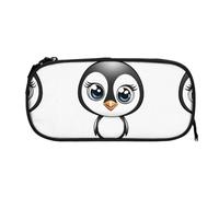 EZDLOWVBA I Love Penguins Print Pencil Cases Boys Girls Lovely Pencilcase with Zip Organizer for Students Pencil Case for Daughter Son Desk Pencil Pouch