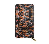 EZDLOWVBA Japan Fancy Carp Fishes Print Women Wallets,Large Capacity Clutch Purse for Women Ladie Men Wallet Clearance Credit Card Holder Pu Handbag