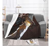 EZDLOWVBA Japan Samurai Sword Print Fleece Throw Blanket For Couch Sofa Bed, Cozy Fuzzy Soft Lightweight Warm Blankets For All Seasons