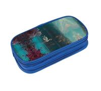 EZDLOWVBA Lake Swan Print Pencil Cases Boys Girls Lovely Pencilcase with Zip Organizer for Students Pencil Case for Daughter Son Desk Pencil Pouch