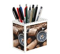 EZDLOWVBA Law Of The Compass Navigation Print Personalised Building Blocks Pencil Holder For Office School And Home Creative Craft Decorations Desk Decor Mini Building Block Toy(1pcs)