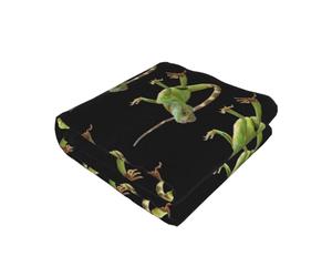 EZDLOWVBA Lizard Hd Print Fleece Throw Blanket For Couch Sofa Bed, Cozy Fuzzy Soft Lightweight Warm Blankets For All Seasons