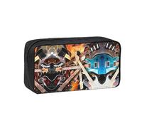 EZDLOWVBA Magic Electric Guitar Music Print Portable Student Kids Pencil Case Pen Bag Durable Stationery Pouch,Capacity Bag Pouch Holder