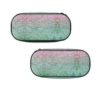 EZDLOWVBA Mermaid Scale Print Pencil Cases Boys Girls Lovely Pencilcase with Zip Organizer for Students Pencil Case for Daughter Son Desk Pencil Pouch