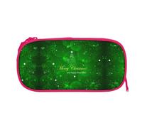 EZDLOWVBA Merry Christmas Print Pencil Cases Boys Girls Lovely Pencilcase with Zip Organizer for Students Pencil Case for Daughter Son Desk Pencil Pouch