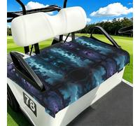 EZDLOWVBA Misty Forest Print Golf Cart Seat Covers Club Car Seat Blanket Protector Golf Cart Accessory Decoration Fits Most Club Cars Golf Carts