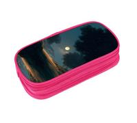 EZDLOWVBA Moonlight Print Pencil Cases Boys Girls Lovely Pencilcase with Zip Organizer for Students Pencil Case for Daughter Son Desk Pencil Pouch