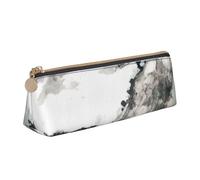 EZDLOWVBA Mountain and Pine Tree Print Cute Pencil Case for Girls Boys,Leather Stationery Organizer Box School Office Supplies Case