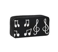 EZDLOWVBA Music Notes Print Portable Student Kids Pencil Case Pen Bag Durable Stationery Pouch,Capacity Bag Pouch Holder