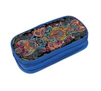 EZDLOWVBA Native Patterns Print Pencil Cases Boys Girls Lovely Pencilcase with Zip Organizer for Students Pencil Case for Daughter Son Desk Pencil Pouch
