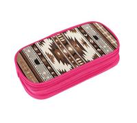 EZDLOWVBA Native Print Pencil Cases Boys Girls Lovely Pencilcase with Zip Organizer for Students Pencil Case for Daughter Son Desk Pencil Pouch