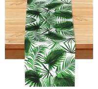 EZDLOWVBA Palm Leaf Print Table Runner 13 X 72 Inch Table Cover Kitchen Dining Table Decor For Home Party Restaurant Table