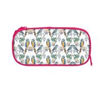 EZDLOWVBA Parrots On Branches Print Pencil Cases Boys Girls Lovely Pencilcase with Zip Organizer for Students Pencil Case for Daughter Son Desk Pencil Pouch
