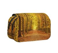 EZDLOWVBA Pathway Print Pencil Case Large Capacity Pen Pouch Pencil Bag with 2 Compartments Pen Holder Organizer Stationery Bag